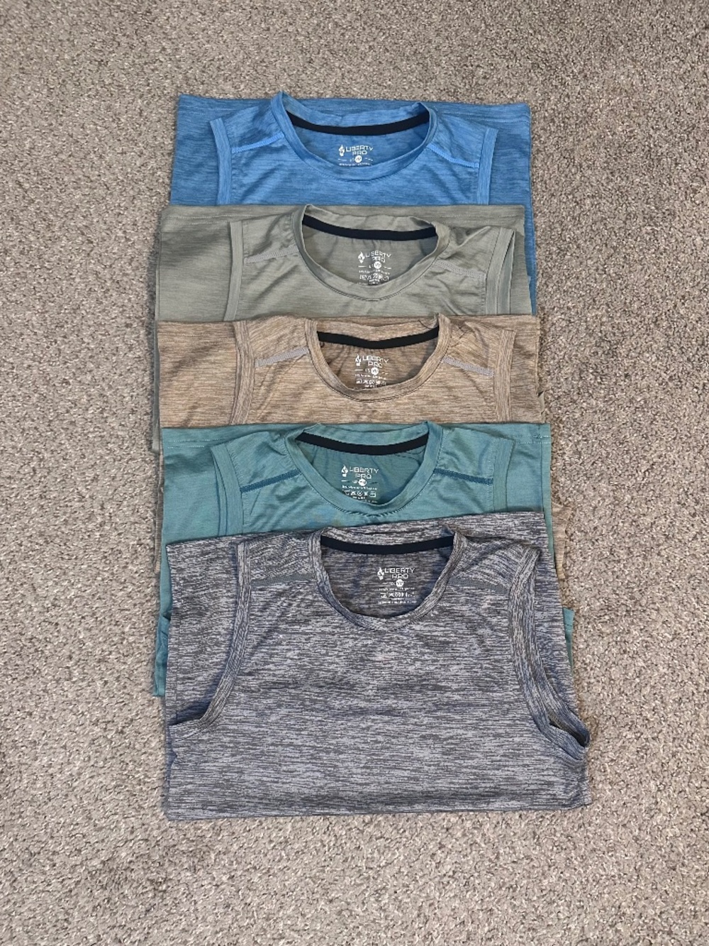 Youth Size Medium Multipack (5) Athletic Sleeveless Tops